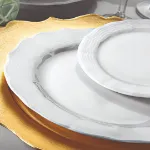 Porland Wavy Beyaz 18 Parça Yemek Takımı resmi