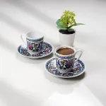 Güral Porselen Gözde Topkapı 12 Parça Kahve Fincan Takımı resmi