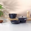 Fecra Starry 4 Parça Mini Granit Tencere Seti Metal Kulplu resmi